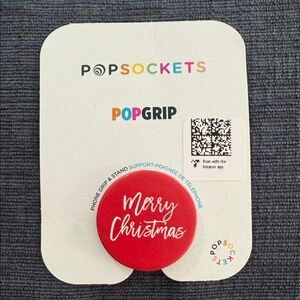 PopSockets PopGrip Red Merry Christmas Phone Grip